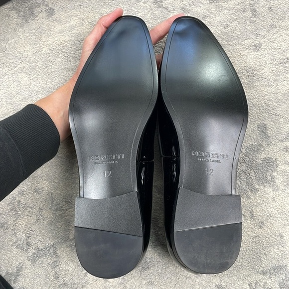 NIB Moretti Black Label Dylan Patent Leather Smoking Loafers Black Tie Wedding